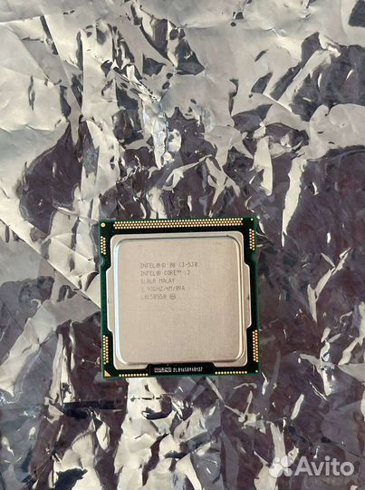 Процессор Intel Core i3-530 LGA1156, 2 x 2933 мгц