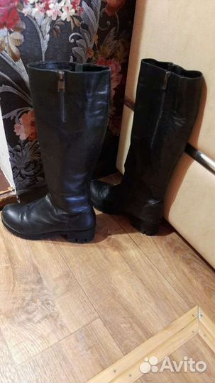 Сапоги коженые
