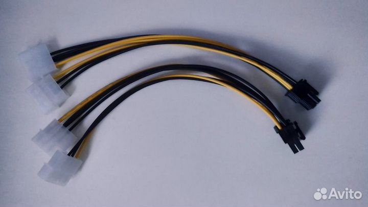 Переходник 2 molex 8pin / 6pin для видеокарты