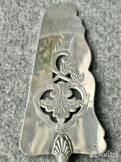 Лопатка для торта, посеребрение, Франция