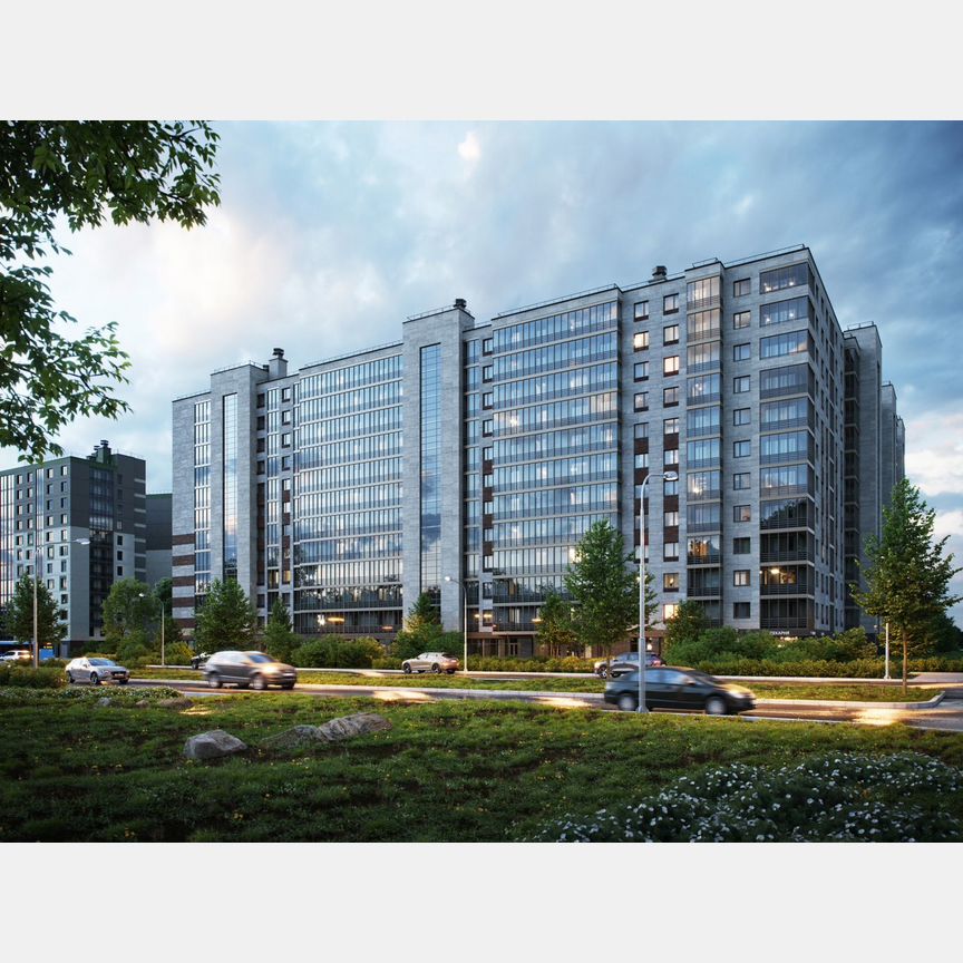 3-к. квартира, 75,7 м², 2/12 эт.