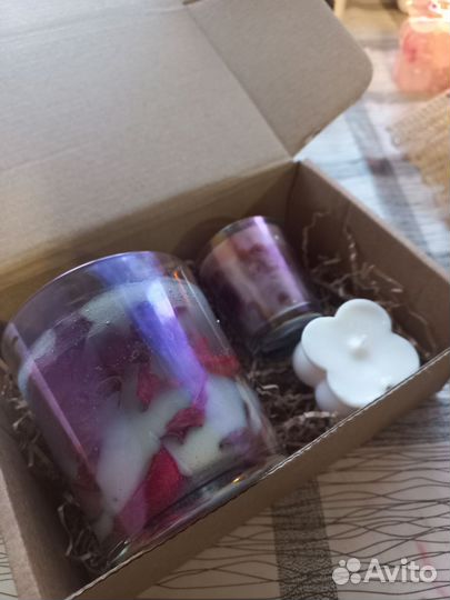 Подарочный набор Свечи ручной работы