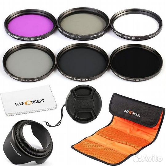 Набор светофильтров KF Concept 52\58\62\67\77 мм