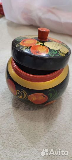 Хохлома сахарница
