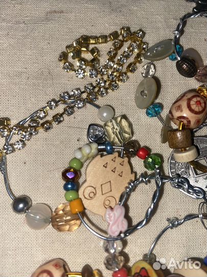 Бижутерия пакетом лом,декор,для творчества