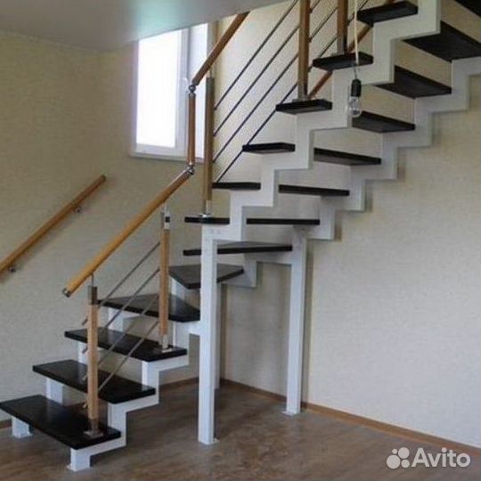 Изготовление лестниц на металлокаркасе