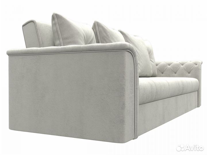 Диван-книжка Сиеста, велюр, tower 01 серый. Москва