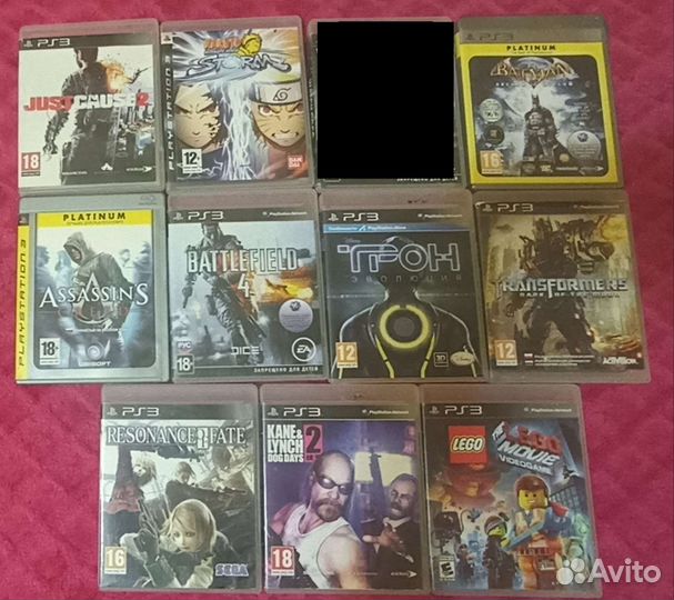 Диски на sony playstation 3