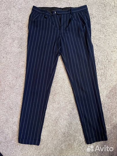 Брюки мужские классические английские темно-синие