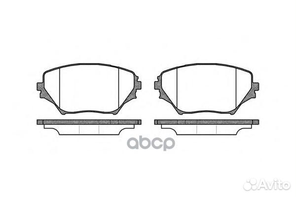 813 00 224555D2202-01 колодки дисковые п Toy