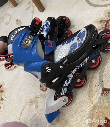 Раздвижные роликовые коньки ролики larsen 30-33р