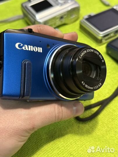Компактный фотоаппарат Canon, Sony