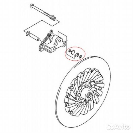 Тормозные колодки Yamaha (стояночный) SM-05500F SPI