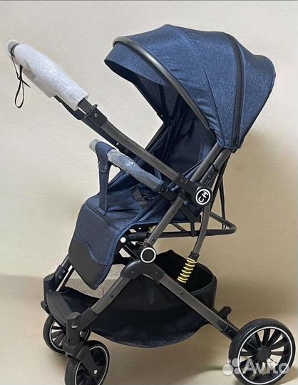 Новая коляска luxmom 525 с перекидной ручкой