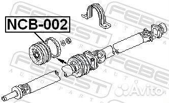 Подшипник подвесной кардана nissan navara 01- N