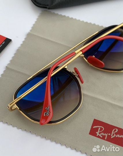 Очки ray ban Hexagonal ferrari коричневые