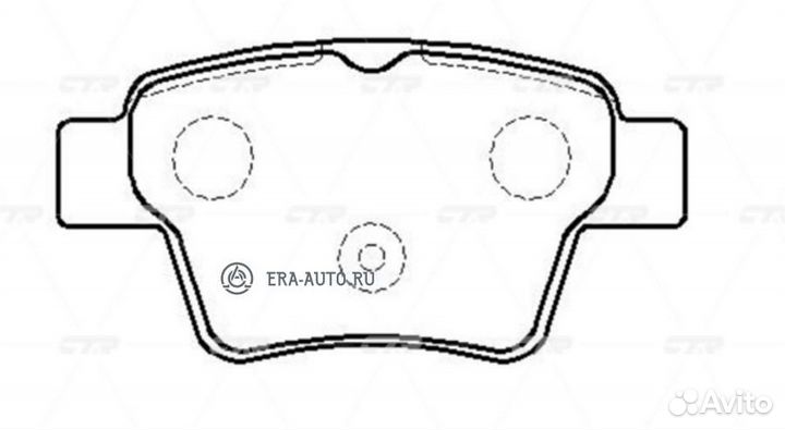 CTR GK0902 GK0902 колодки дисковые задние\ Citroen