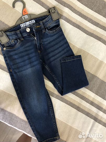 Джинсы новые 98-104