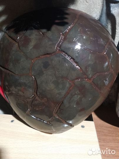 Две половинки одного целого септария в разрезе