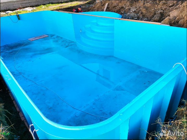 Бассейн из полипропилена 2х6х1,5