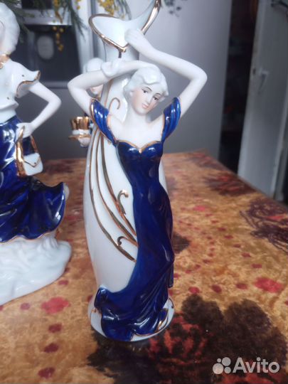 Статуэтки кобальт винтаж
