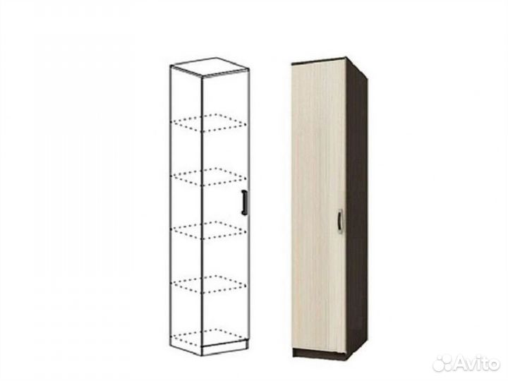 Пенал с полками