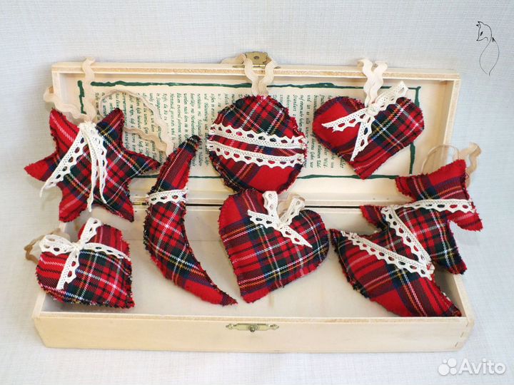 Елочные игрушки Новые мягкие новогодние красные