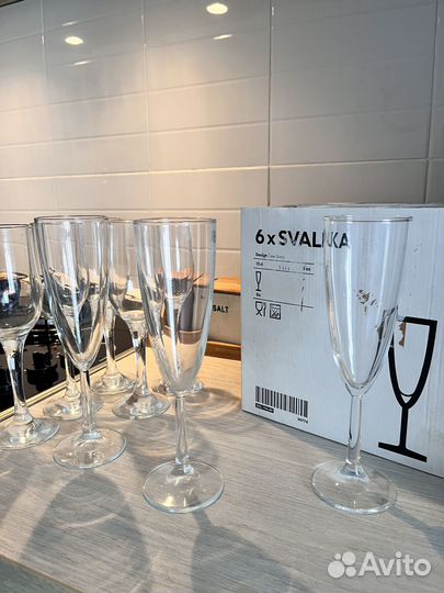 Фужеры бокалы IKEA