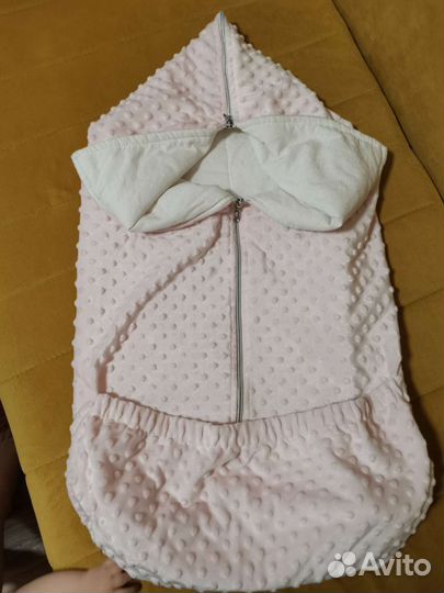 Конверт одеяло для новорожденного на выписку