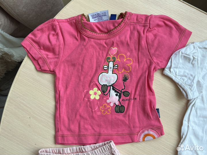 Вещи на девочку 6-9 месяцев