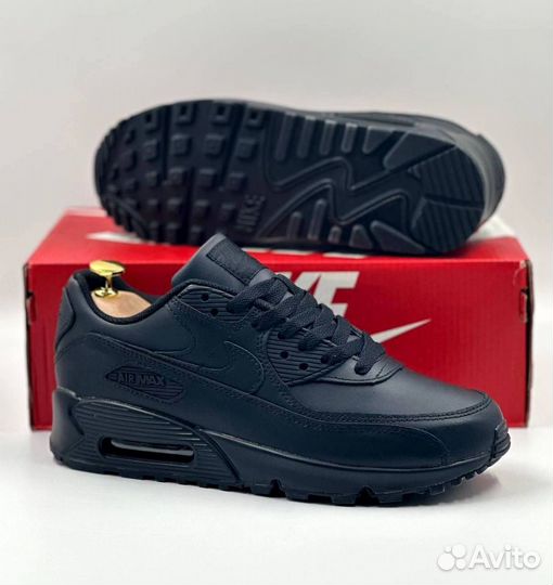 Кроссовки Nike Air Max 90 кожаные