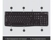 Клавиатура для ноутбука logitech k120 920-002522