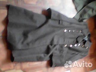 Шинель повседн.ю офиц.ю б.у. тёмного цв.Р48.4