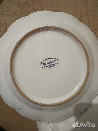 Тарелка с росписью (Италия)