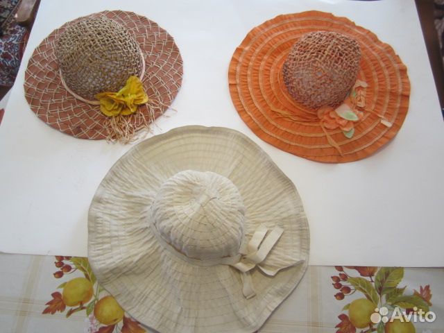 Шляпы летние женские и мужские