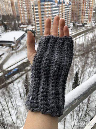 Митенки вязаные