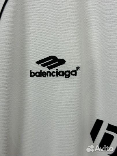 Balenciaga Paris Soccer Long Sleeve White