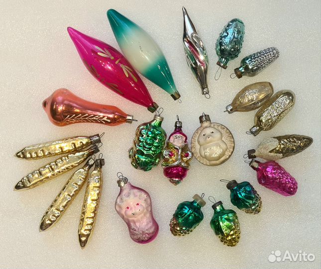 Ёлочные игрушки СССР лотом