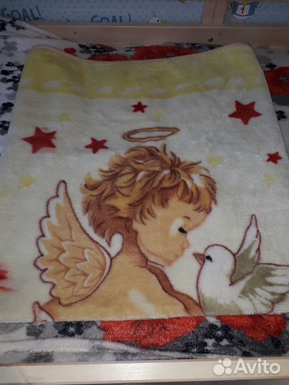 Плед детский плюшевый