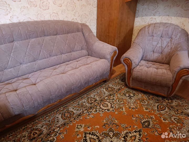 Диван и 2 кресла бу в хорошем состоянии