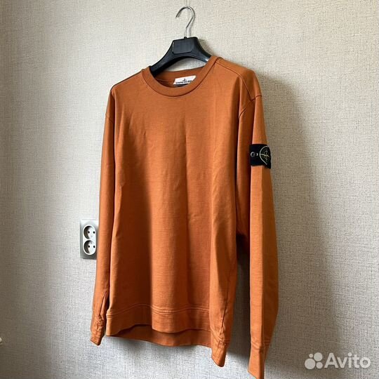 Stone Island Crew Neck Sweatshirt Orange оригинал