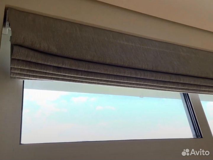 Электрокарниз римские шторы