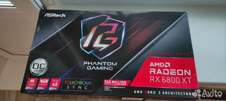 Видеокарта As Rock AMD Radeon RX 6800 XT 16GB 4K