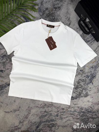 Белая базовая футболка Loro Piana