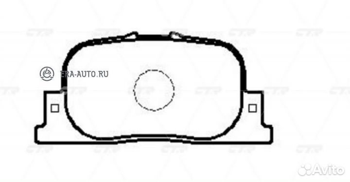 CTR GK1046 GK1046 колодки дисковые задние\ Toyota