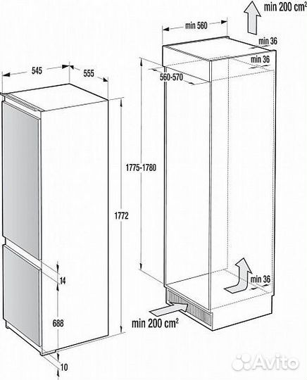 Встраиваемый холодильник Gorenje gdnrk 5182 A2