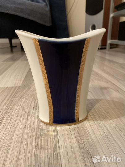 Фарфоровая ваза лфз кобальт СССР винтаж