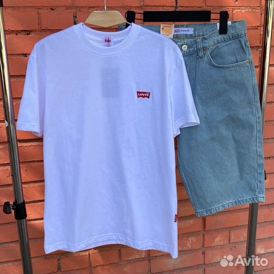 Лёгкий летний комплект футболка+Шорты Levi's