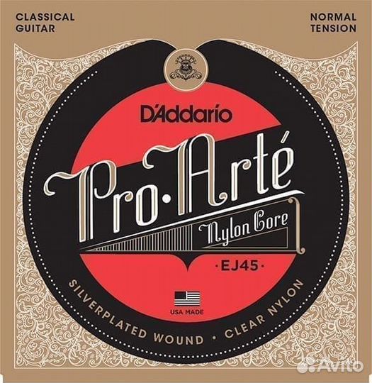 DAddario EJ45 PRO arte normal струны для классиче