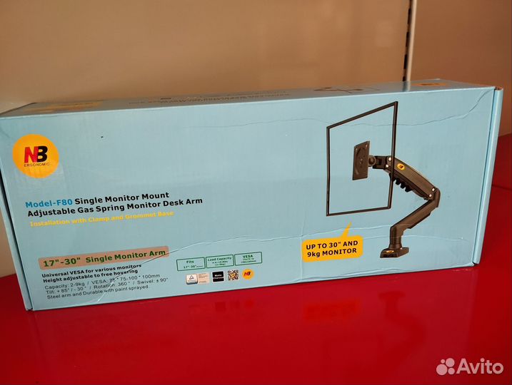 Кронштейн для монитора NB f80 17-30